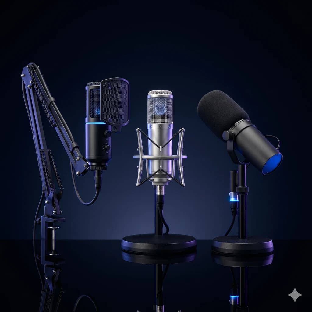 Mejores micrófonos para streaming y podcast en Argentina 2026: USB y de condensador