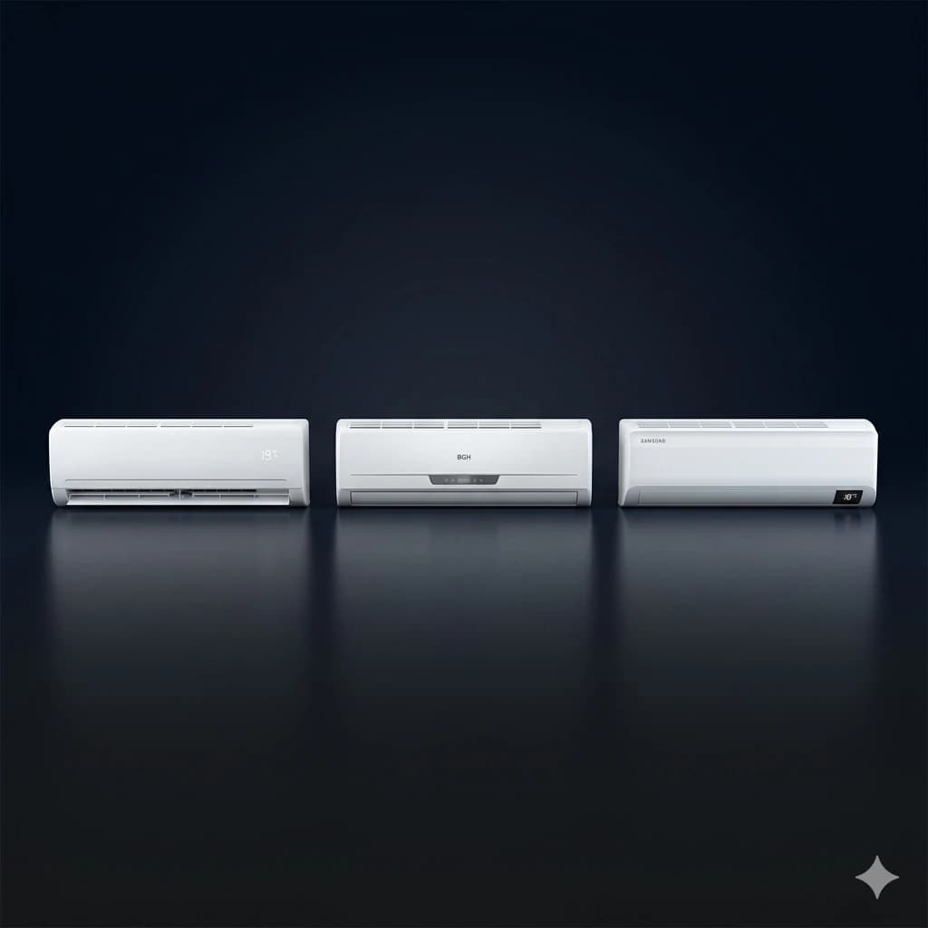 Mejores aires acondicionados Philco y BGH split inverter 2026 — análisis Argentina