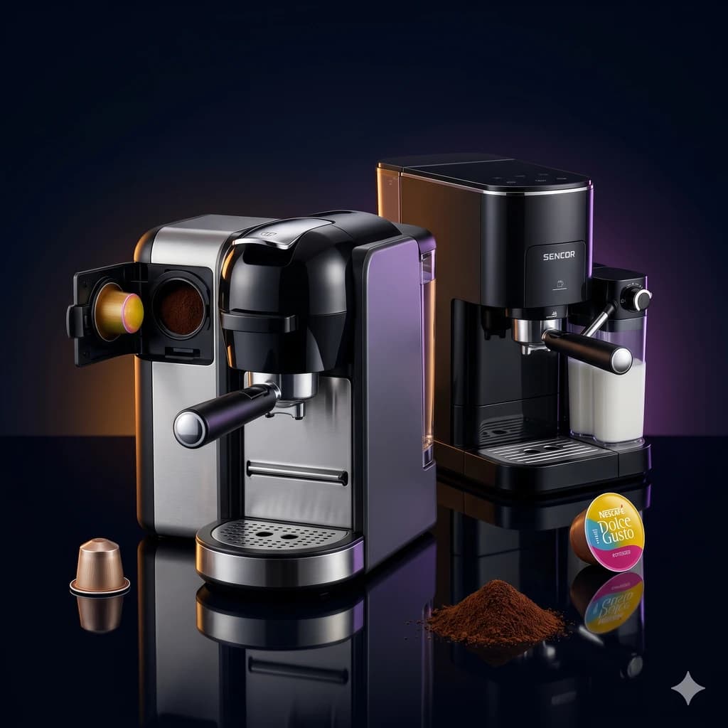 Mejores cafeteras multicápsula 3 en 1 en Argentina 2026: Nespresso + Dolce Gusto + molido desde $136.599