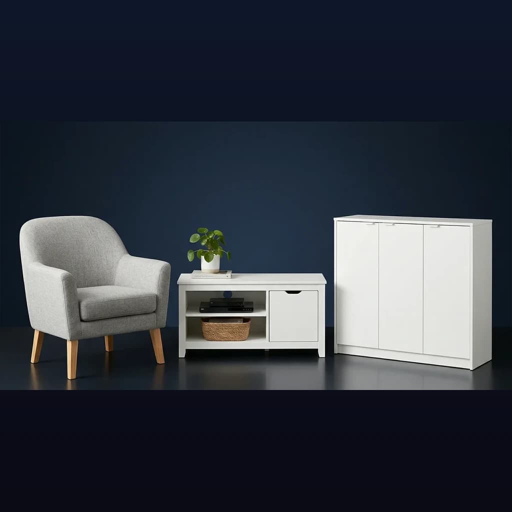 Muebles para el hogar en Fecha Doble: sillones, rack TV, zapateros y más — mejor precio del año: desde $1.899