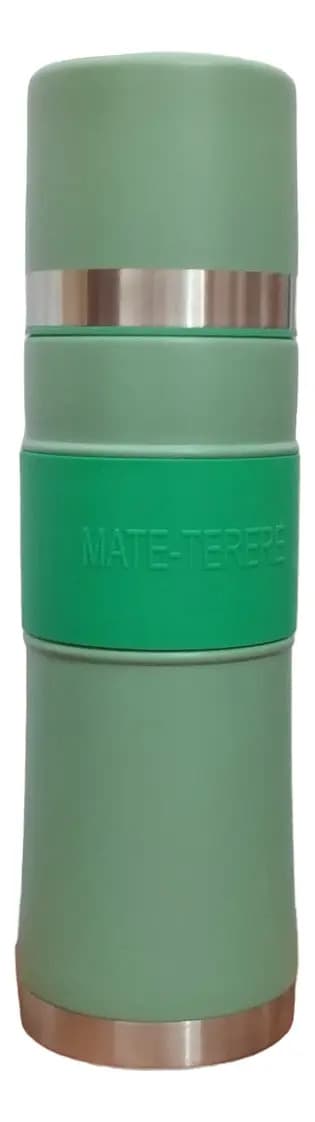 Termo Rolan Mate Listo Autocebante Acero Inox. 750ml Color Verde Claro