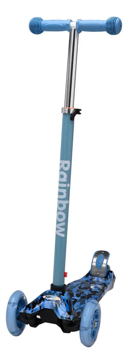 Monopatin Infantil 4 Ruedas Led Rainbow Wind Azul