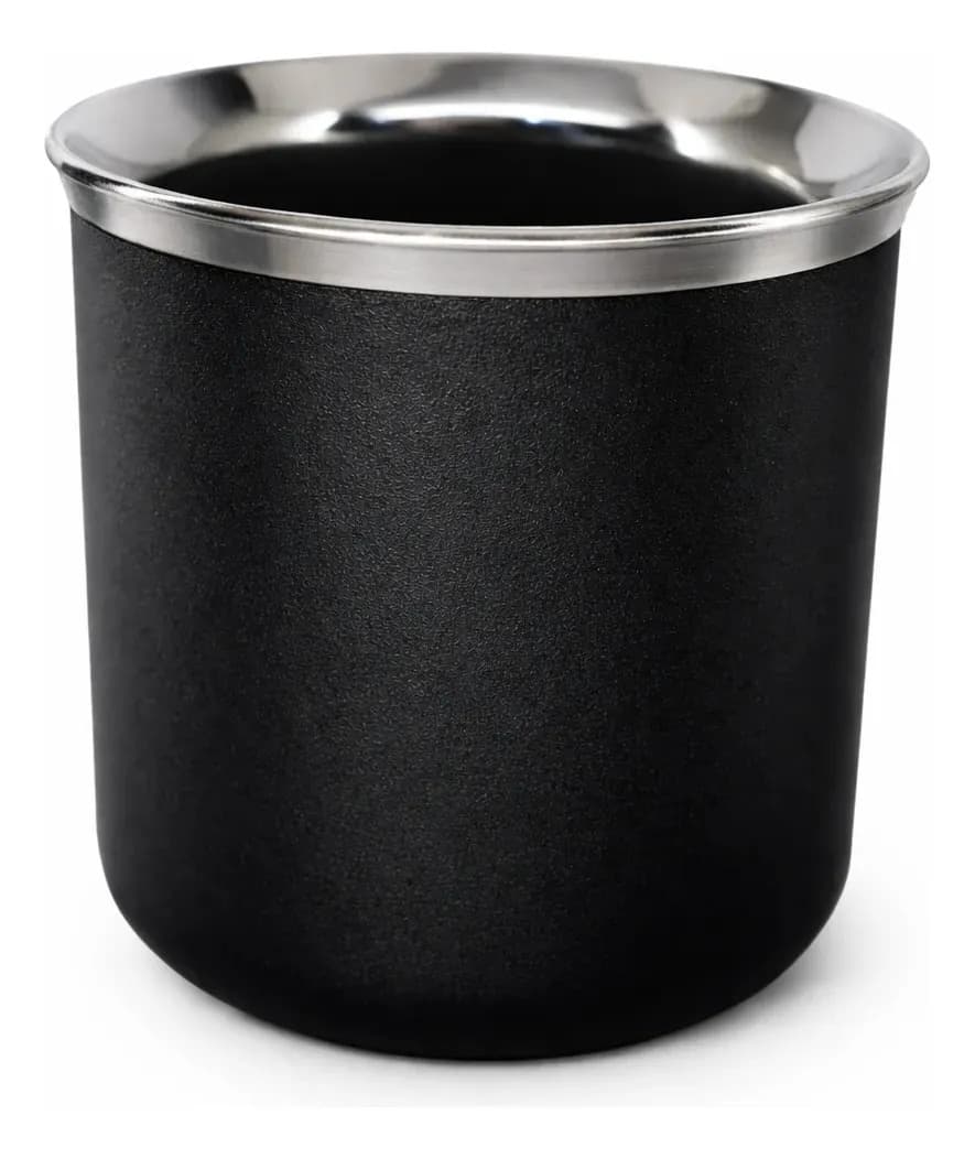 Mate Térmico Acero Inoxidable Liso 140ml Negro