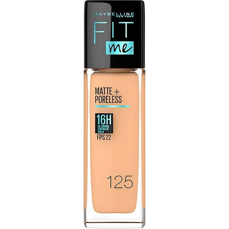 Base Fit Me Matte + Poreless 128 Warm Nude Maybelline