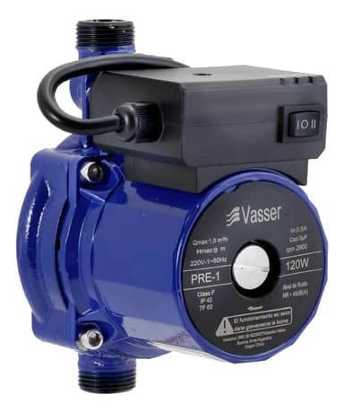 Bomba Agua Presurizadora PRE1 Vasser Motorarg 120 wats