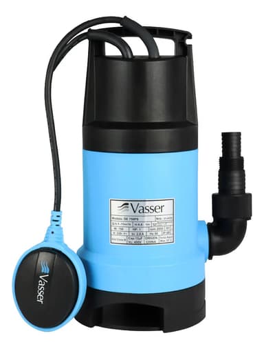 Bomba desagote agua sucia Vasser Motorarg de750ps 9m cable