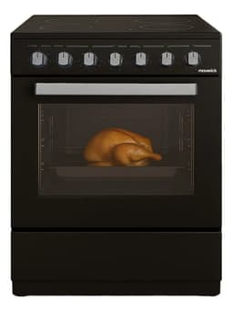 Cocina Eléctrica Vitrocerámica 50cm Negra Maverick + Horno Color Negro