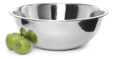 Bowl Ensaladera Acero Inoxidable Batidor Para Batir Reforzado Cocina Reposteria Ensaladeras Acero Inoxidable Bowl Crema Levys Bazar