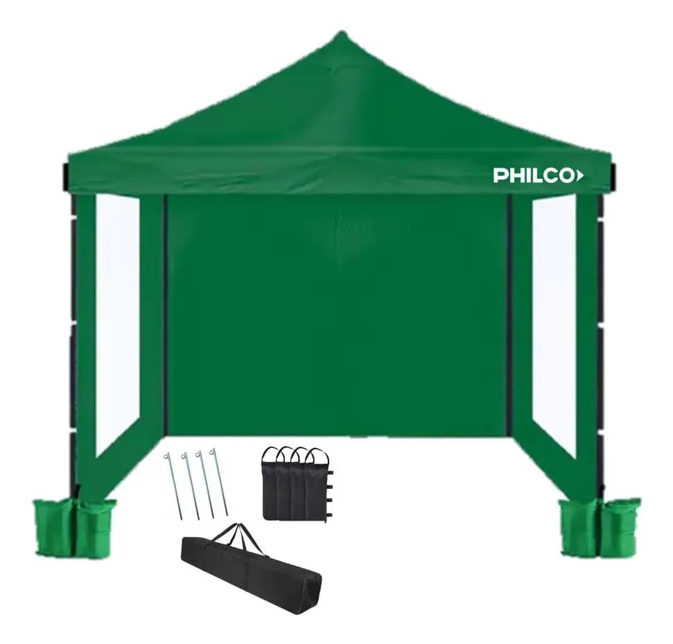 Gazebo Philco Gap3x3gw3p 3x3 Con Pared Impermeable