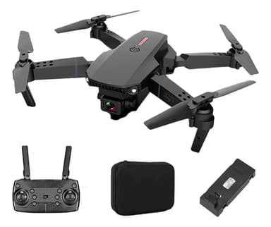 Mini drone Smart Tech Premium E88 Camara Simple con cámara negro 2.4GHz 1 batería