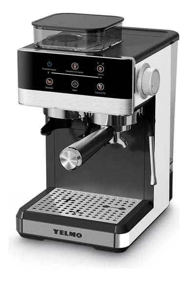 Cafetera Eléctrica Digital Semiautomática Yelmo Ce5125 20 Bares Negro Café en granos y café molido 20 bares