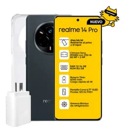 Realme 14 Pro 5G Dual Sim, gris gamuza, 12+14Gb Ram, 512 Gb, 6000 mAh, NFC, Certificación Militar, IP69 sumergible 50Mp Sony Lens, 120hz