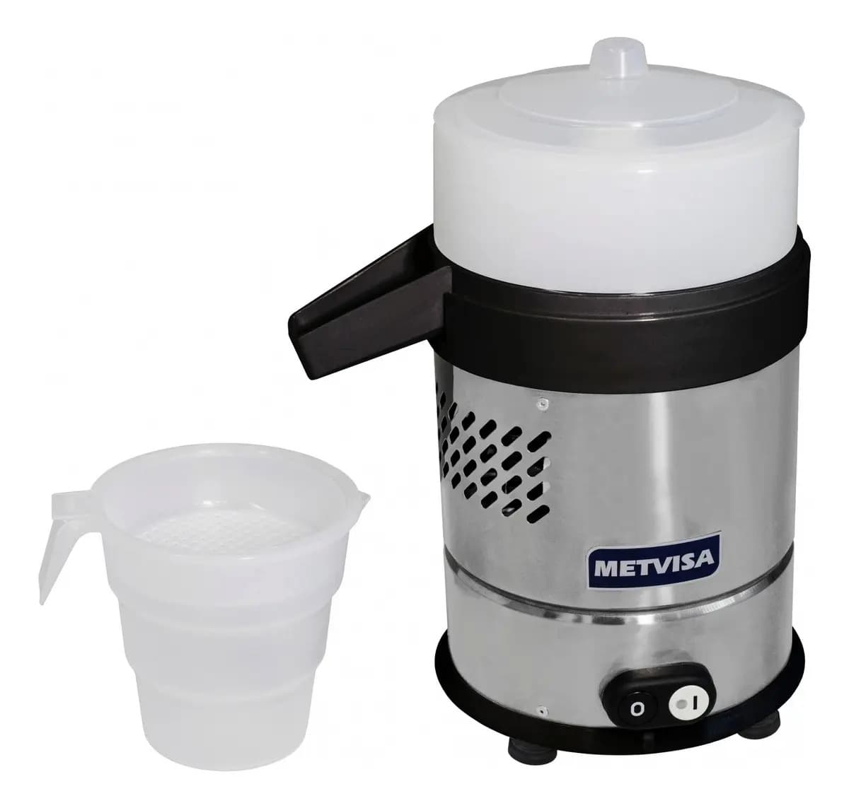 Exprimidor Industrial Metvisa ESP 186.425W 60Hz Plateado/Negro