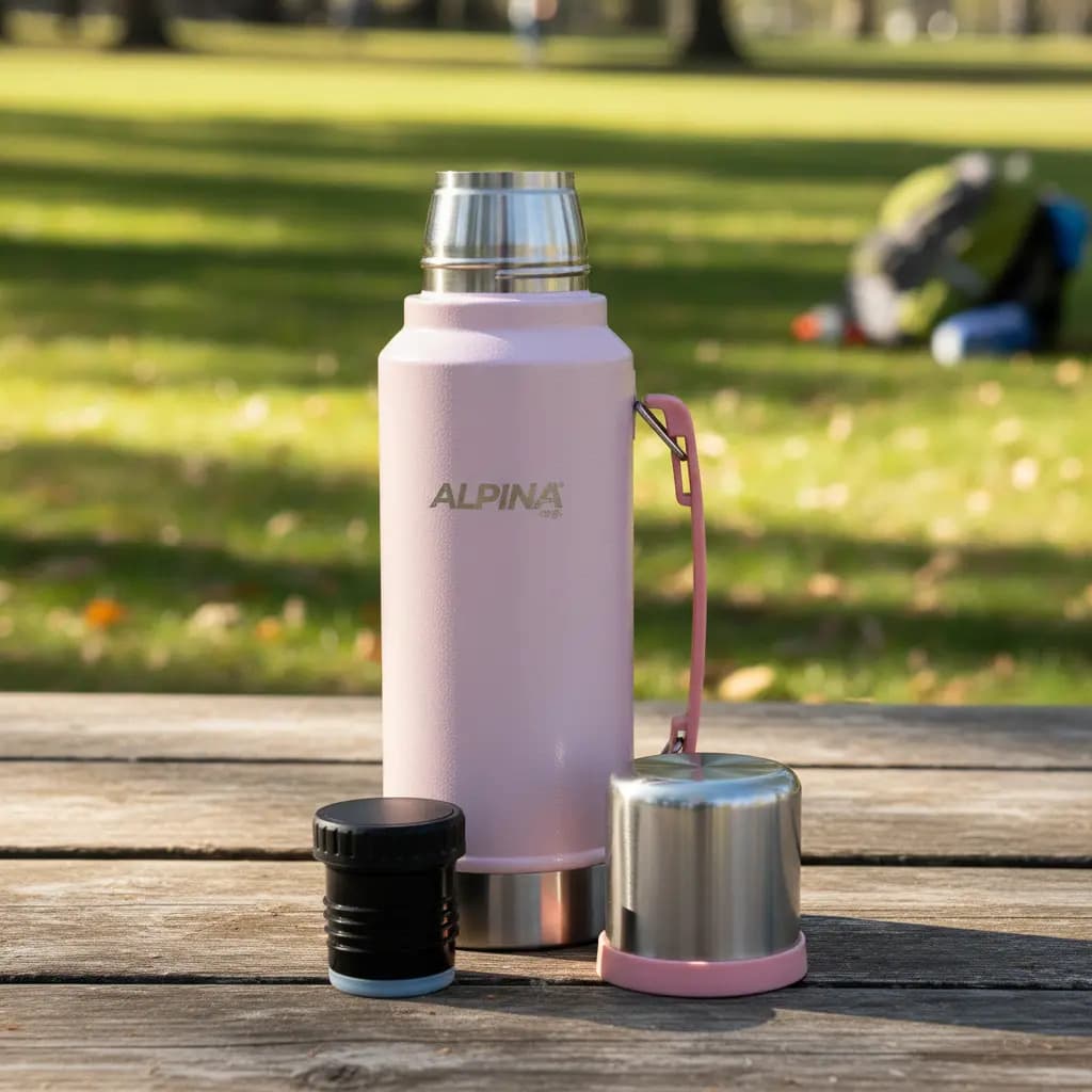 Termo Acero Inoxidable Alpina Classic con 1 Litro