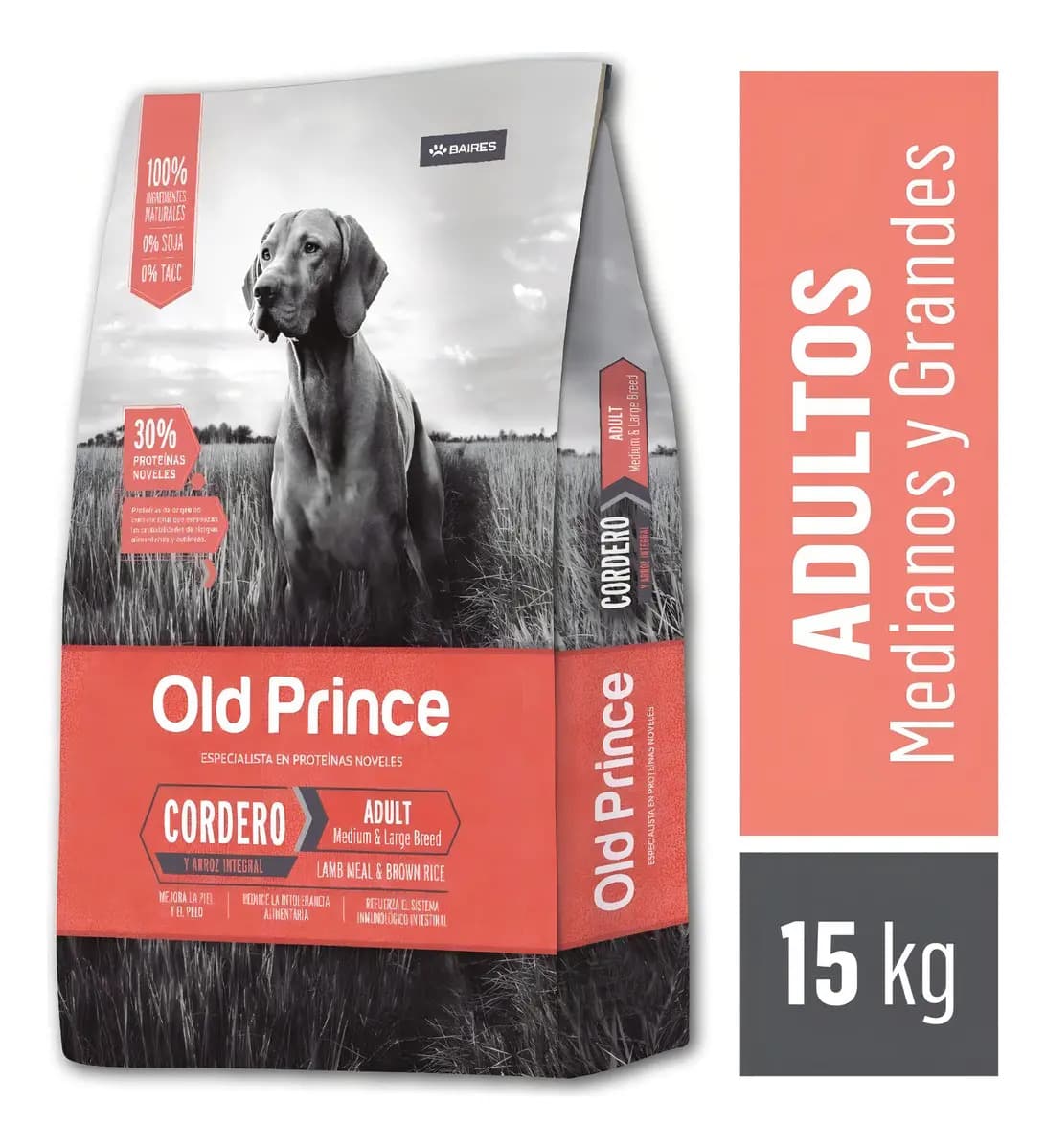 Old Prince Proteínas Noveles alimento perro adulto de raza mediana y grande sabo