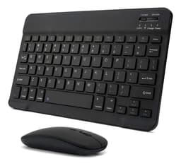 Kit Teclado + Mouse Bluetooth Inalámbrico Multiple Dispositivos Negro