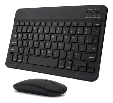 Kit Teclado + Mouse Bluetooth Inalámbrico Multiple Dispositivos Negro