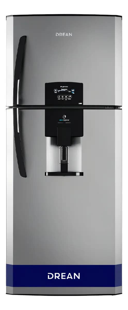 Heladera no frost Drean Hdr380n12m freezer 360l color steel