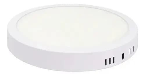 Plafón Led Base Redonda 18w Luz Fria Candela (6833) Estructura Frío