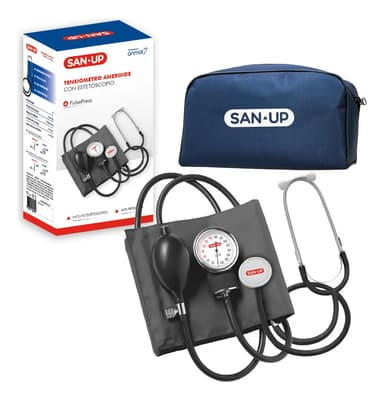Tensiómetro Aneroide San-Up Pulsepress Gris Estetoscopio Bolso Incluido