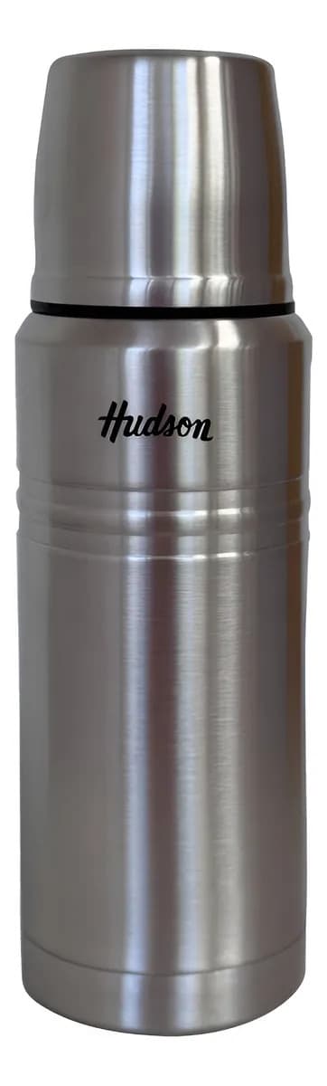 Termo De 750 Ml Acero Inoxidable Acabado Acero Pulido Hudson Plateado