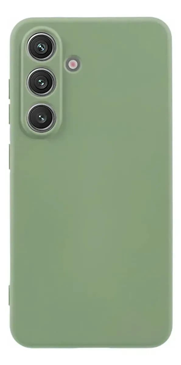 Funda Para Samsung S26 Plus (6.7 Pulgadas) Verde Protector Silicona Suave Con Felpa Gamuza Interior Microfibra Sin Rayones Proteccion Completa De Lente De Camara - Verde