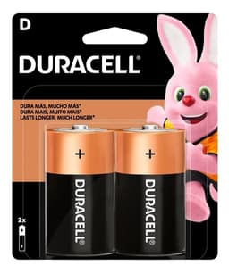 2 pilas D grande Duracell Pilas Alcalinas 1.5V