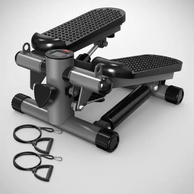 Mini Escalador Stepper Monitor + Bandas Alpina Power Step X1 Gris