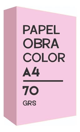 Resma Papel Color A4 De 70grs 500 Hojas Color Rosa