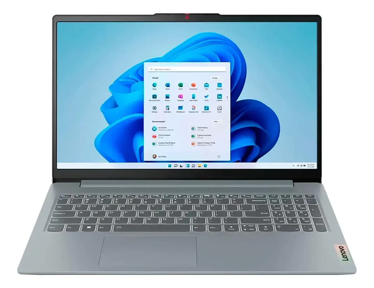 Notebook Lenovo Ideapad Slim 3 82xm00lmus 15.6 Ips TouchScreen 16gb 512gb Ssd Nvme Gris Ryzen 7 5825U AMD RadeonTM Graphics