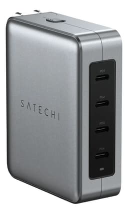 Cargador Viajero Satechi 145w Gan 4 Puertos Usb-c Pd 3.1 Adaptadores Universales Eu Uk Au Us