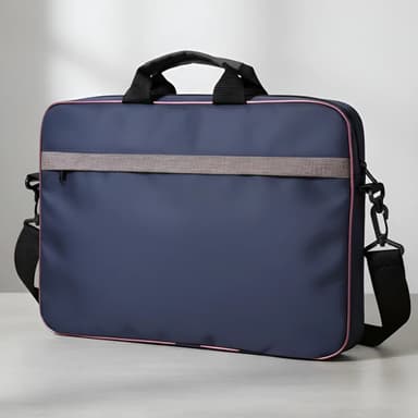 Maletín Portafolio Morral Calidad Premium Porta Notebook Reforzado Azul Oscuro
