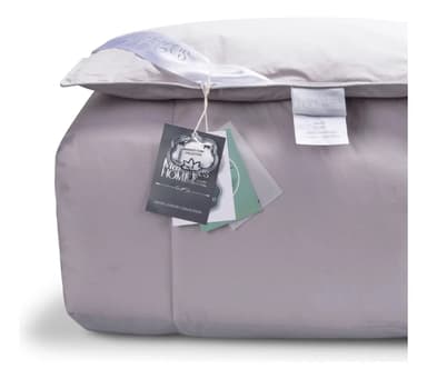 Edredón Pluma Ecológica Hungarian Ecodown King B Color Soft gray Diseño de la tela Liso
