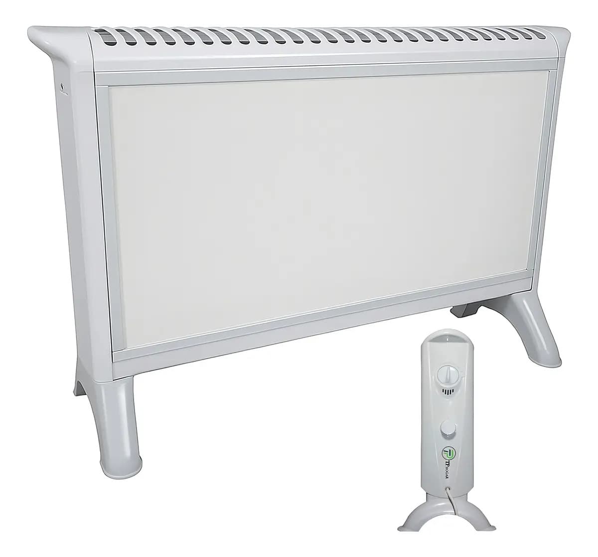 Calefactor Eléctrico Convector TP Hogar Termostato Regulable 2000W Silencioso