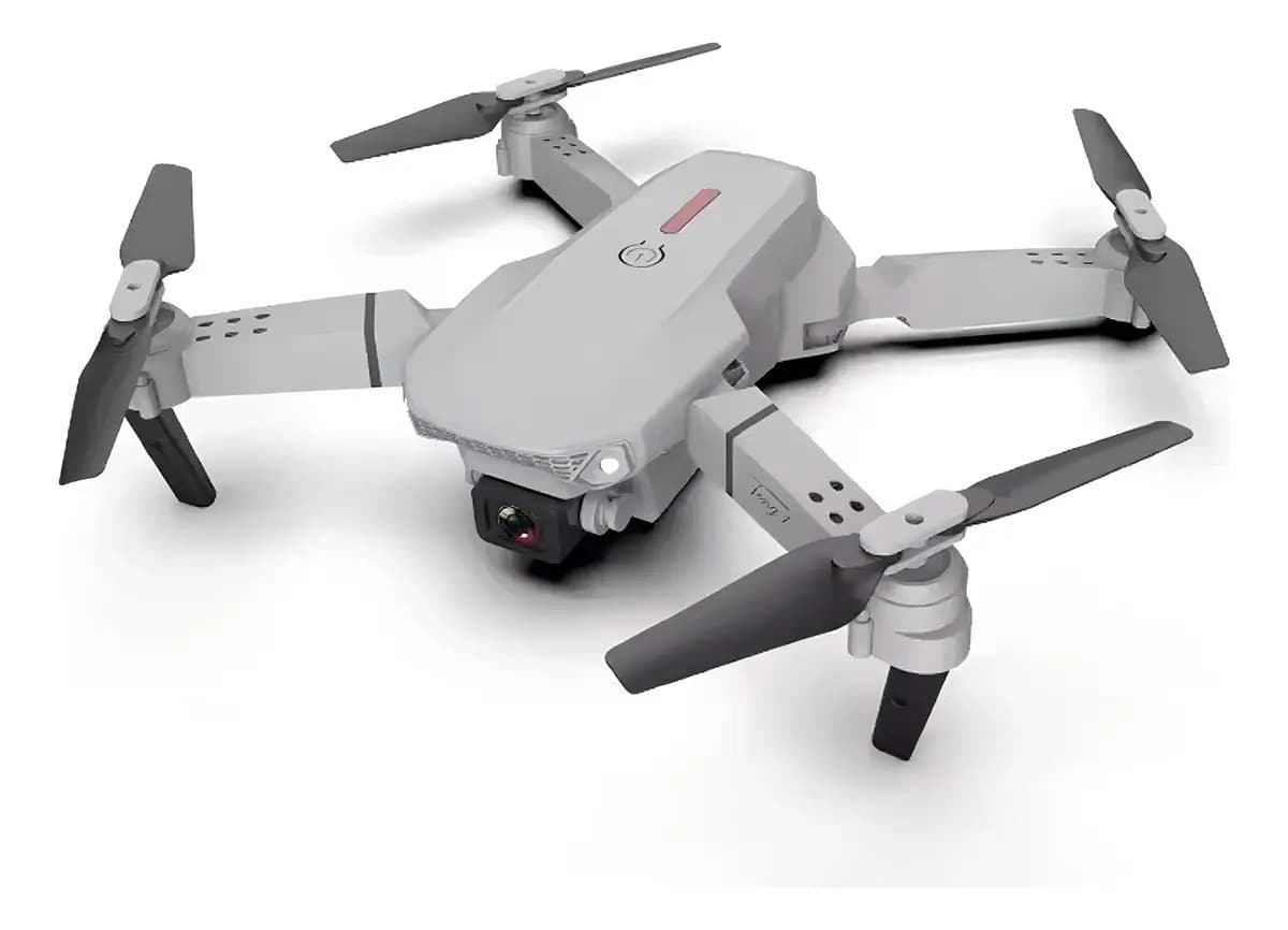 Mini Drone Carrello E88 Cámara 480p Wifi 2.4GHz 2 Baterías Gris Plegable