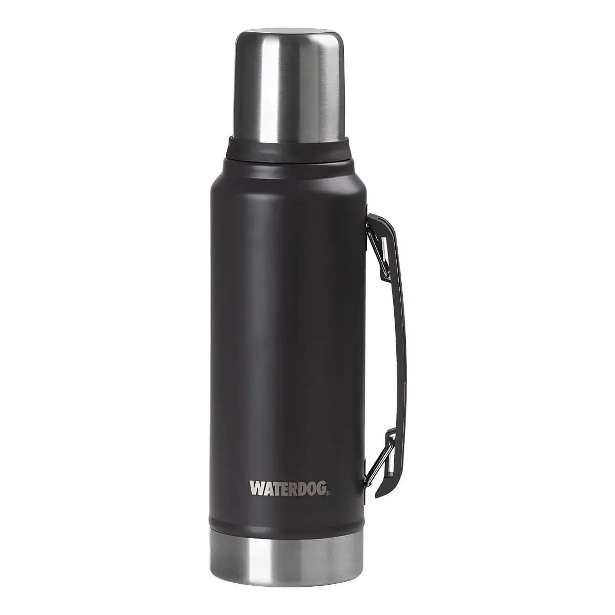 Termo Ombu Waterdog 1l Acero Inoxidable Doble Pared C/manija Chocolate