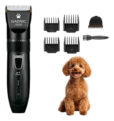 Máquina De Cortar Pelo Para Mascotas Gadnic S300 Regulable 5W Recargable Portátil 1200 mAh