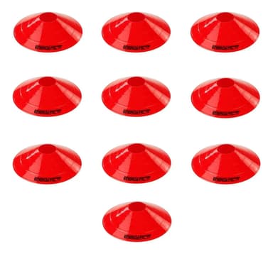 Conos Tortuga Futbol Pack X 10 Agilidad Marca Energy Fit Color Rojo