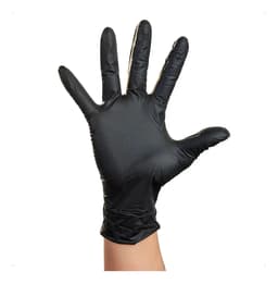 Mediglove Guantes De Nitrilo Negro Reforzado (100u) Talle L