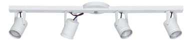 Spot Aplique Barral Slim para 4 Luces Dicro Gu10 Direccionables Color Blanco Ferrolux S-4900B/T