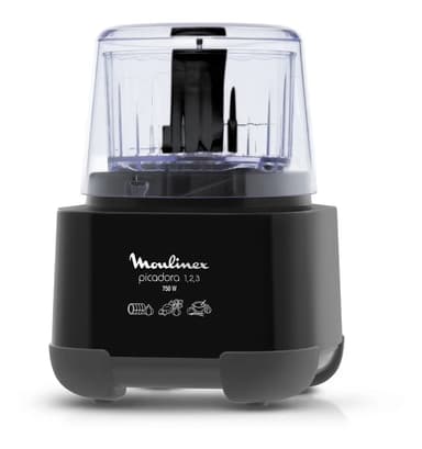Picadora Moulinex 123 750w 1 Velocidad 300 Ml Negra Negro