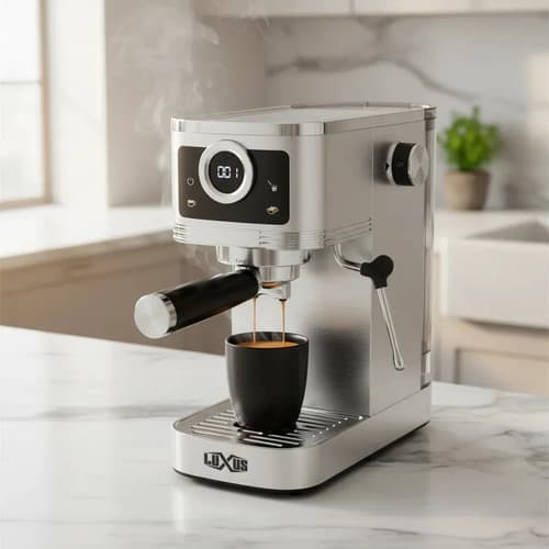 Cafetera Espresso Luxus Rituale Slim Cafe Molido con Pantalla Tactil Espumador