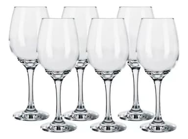 Set 6 Copas Barone Para Vinos Nadir 385 Ml Color Transparente