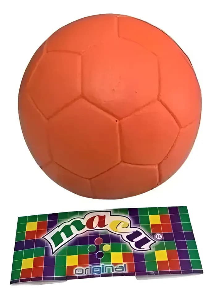 Pelota Macu Goma Espuma 18cm Color Naranja