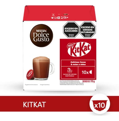 Cápsulas Dolce Gusto Chocolate Kit Kat Bebida Caliente 10 Unidades