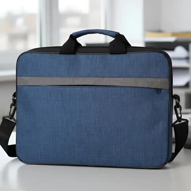 Maletín Portafolio Morral Calidad Premium Porta Notebook Reforzado Color Azul