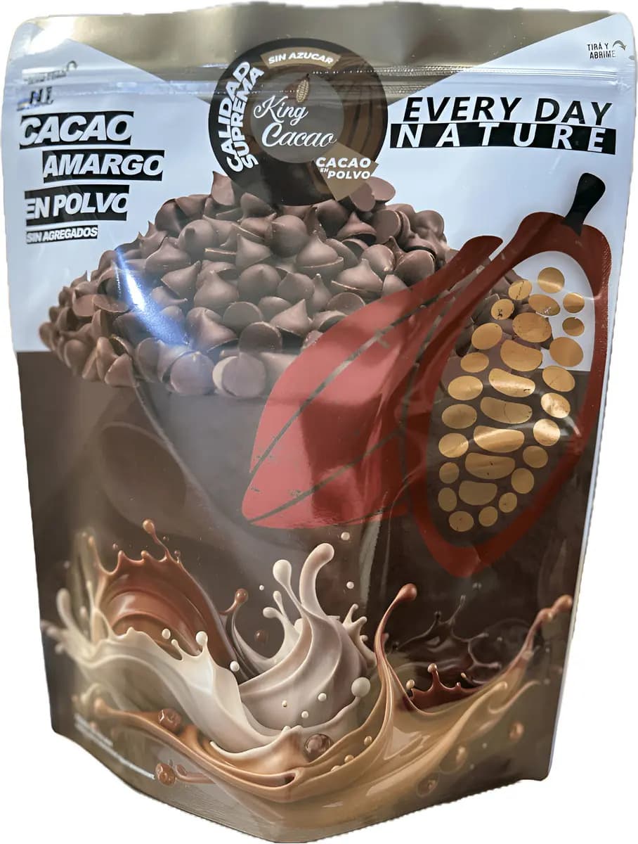 Cacao Natural Amargo Puro En Polvo 1 Kilo Premium Sin Azucar