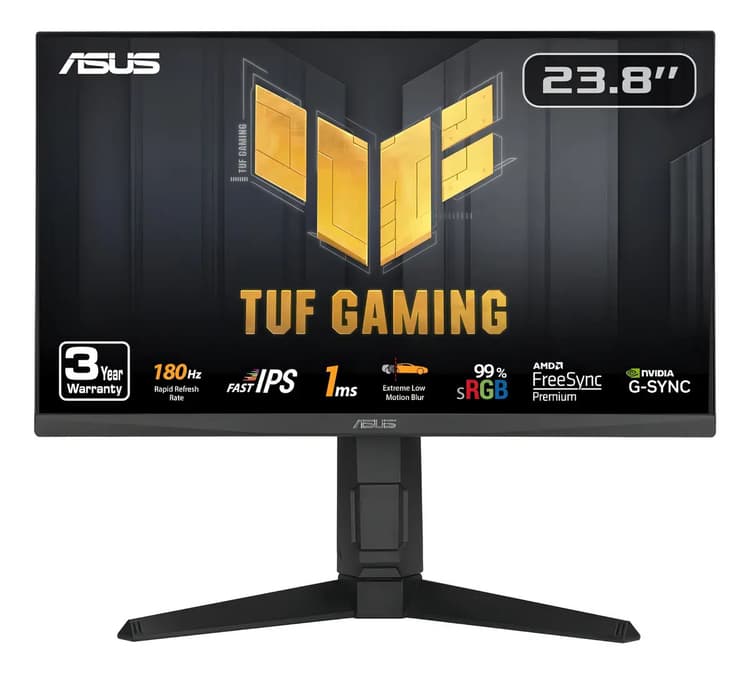 Monitor Gamer 24 Asus Tuf Gaming Full Hd 180hz 1ms Vg249ql3a Color Negro