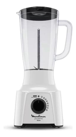 Licuadora Moulinex Powermix Blanca 8 Velocidades 2 Litros Blanco