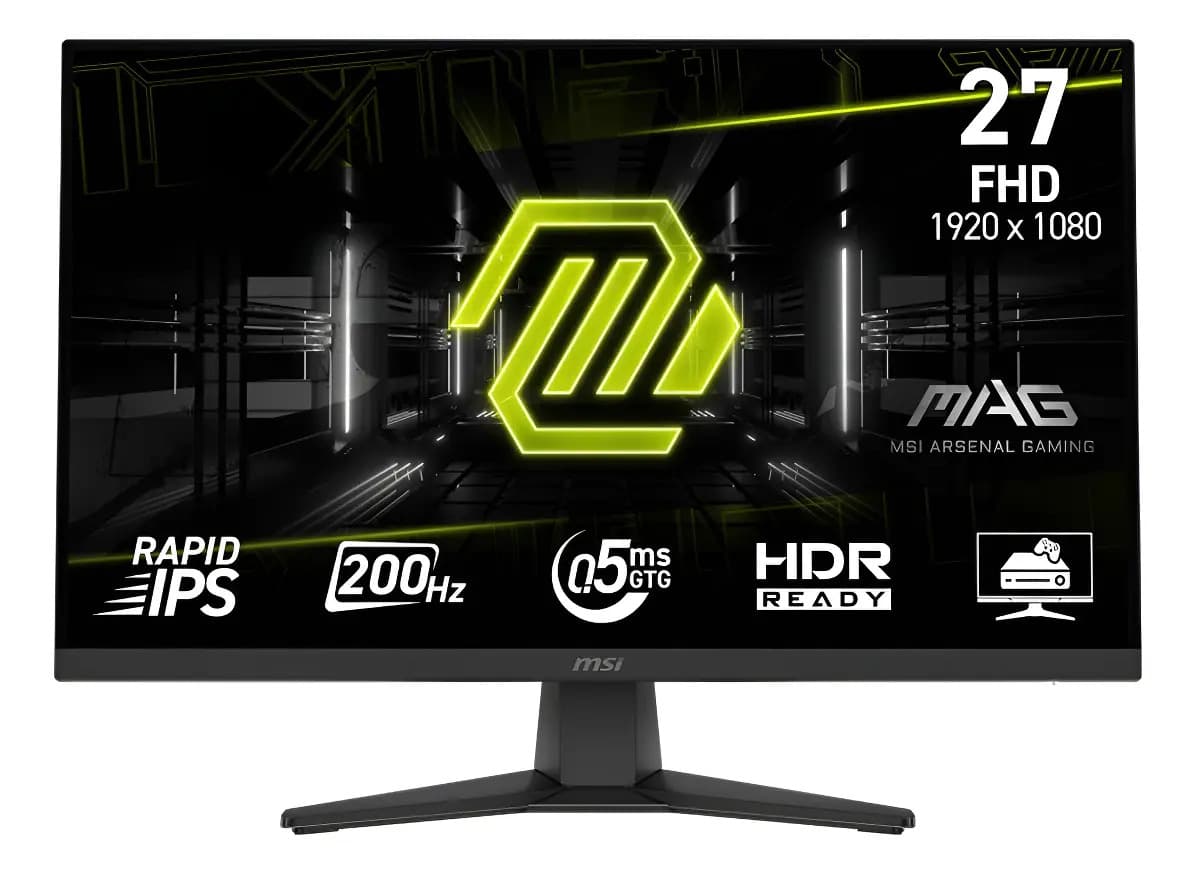 Monitor Gamer Msi Mag 272f 27, 200hz, 0.5ms Color Negro